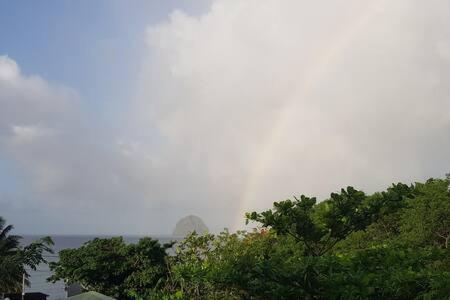 Le Chant Du Diamant Calme Vue Mer Et Plage A 50 M Le Diamant Kültér fotó